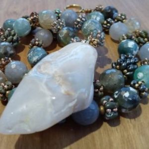 Yachats Beach Agate Necklace